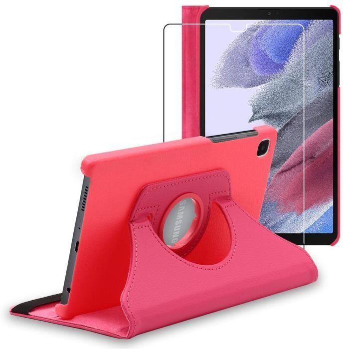 ebestStar ® pour Samsung Galaxy Tab A7 Lite 8.7 T220 T225 - Housse PU Cuir Rotatif 360 + Film protection écran en VERRE Trempé, Rose