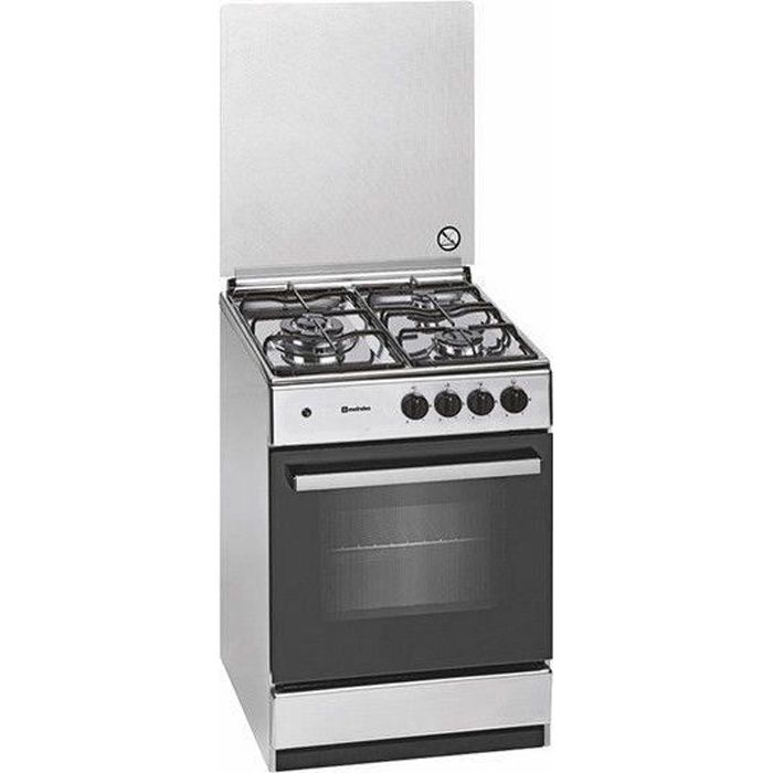 Meireles Cuisinière à Gaz G540 DV 55 cm Acier inoxydable (3 Feux à gaz) - 5604409146847