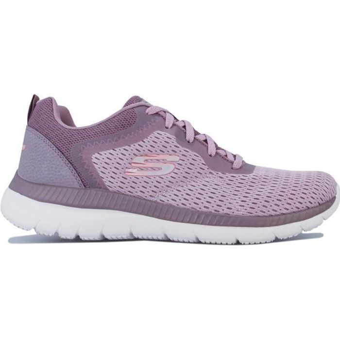 Baskets Skechers Bountiful Quick Path Pour Femme En Violet.