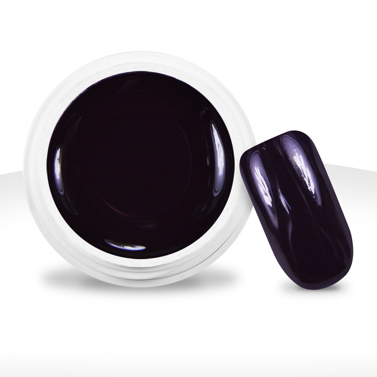 Gel UV / LED Couleur Prune Noire - 5 ml