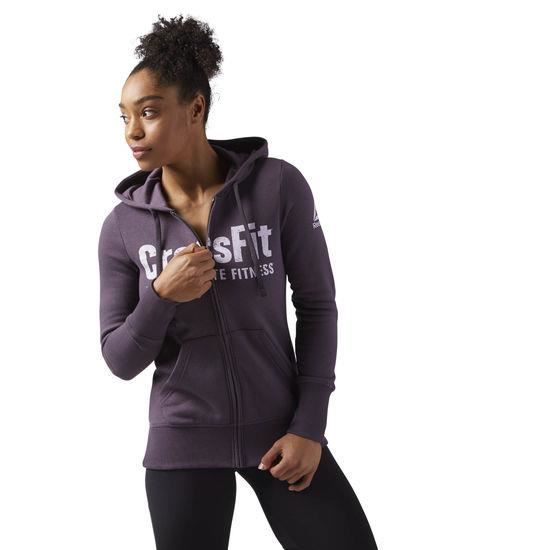 Reebok CrossFit CF5762, Sweat à capuche, Col roulé, Manches longues, m, Athlétique, Coton, Polyester