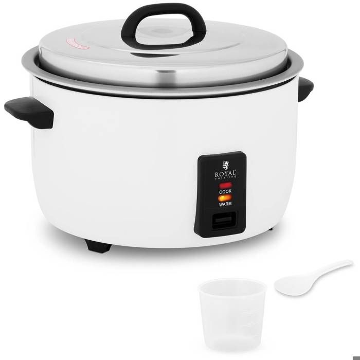 Autocuiseur à riz Cuiseur Vapeur Cuit-Riz Électrique Royal Catering RCRK-19L (2 650 W, 19 litres, Boîtier Inox)