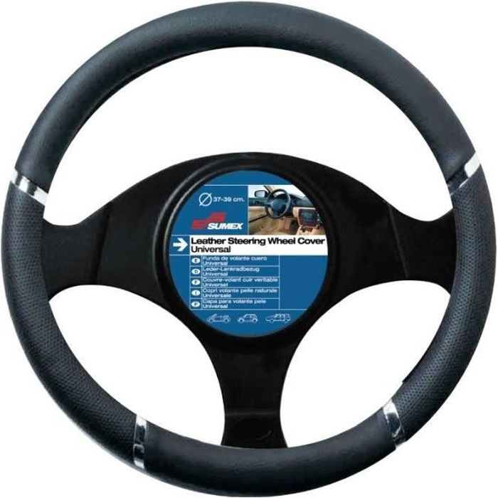 couvre volant SPEED noir citroen c2 c3 c4 - diamètre volant 37/39cm -