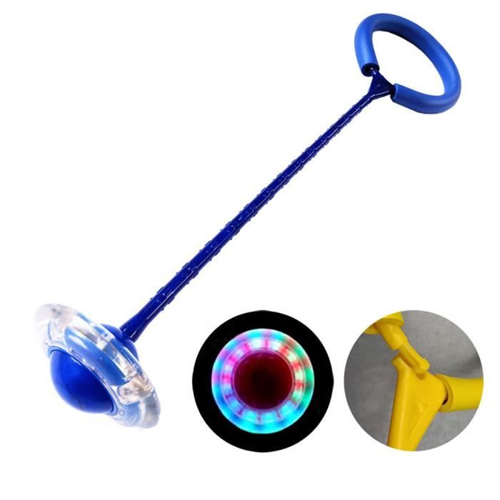 1Pcs Flash Saut Anneau Ball Adulte Unisexe Sport Gaming Fitness Balle Qui Rebondit Jeter Pied Jouets De Balle - Bleu