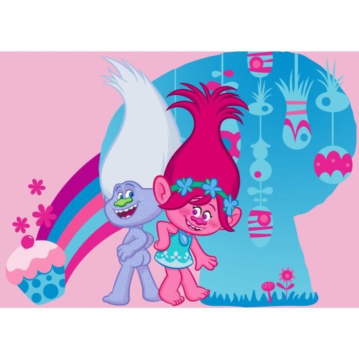 Tapis Trolls Cupcake Time