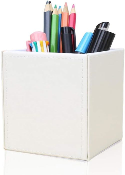 Lot De 6 Porte-stylos Autocollants En Silicone - Double Trou Pour Stylos Fins Et épais - Adhésif Puissant - Noir Et Blanc - Pour Bureau, école, Maison - Cadeau Créatif