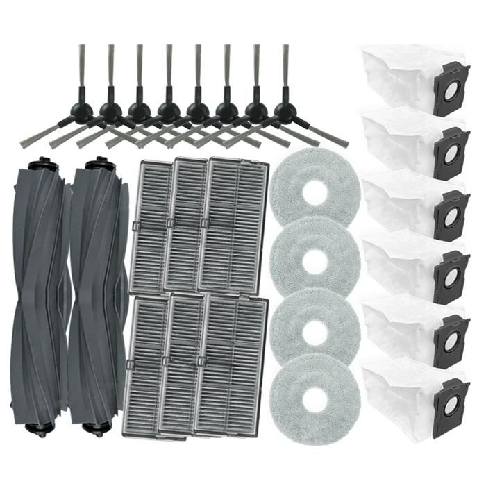 L10s Ultra Gen 2 pour Dreame L30s Ultra Rouleau Principal Brosse Latérale Filtre Hepa Chiffon de Nettoyage Sacs à Poussière