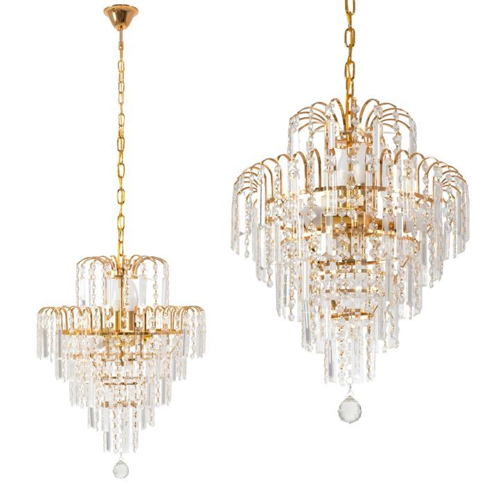 Lampe Suspendue De Plafond Toolight 312358 Lampe Pendante Au Plafond 40 X 40 X 47 Cm Or