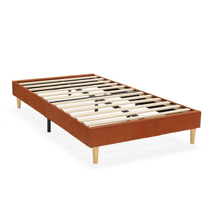 Sommier tapissier tapissier Bari 90x190 cm Rouge