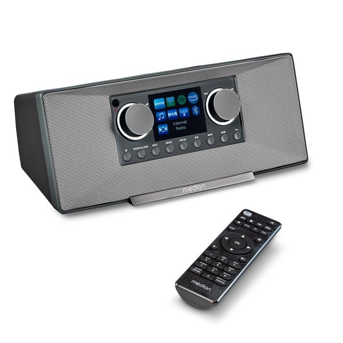 Radio Internet - MEDION MD89289 - DAB+ - WLAN - FM - Spotify Connect - DLNA - USB - Gris