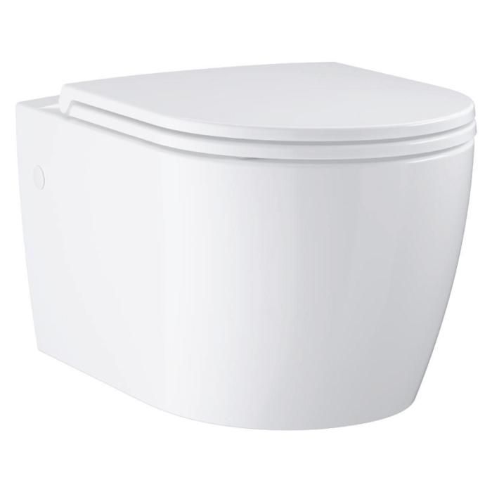 Grohe Pack WC suspendu Start Round caréné sans bride, abattant frein de chute déclipsable