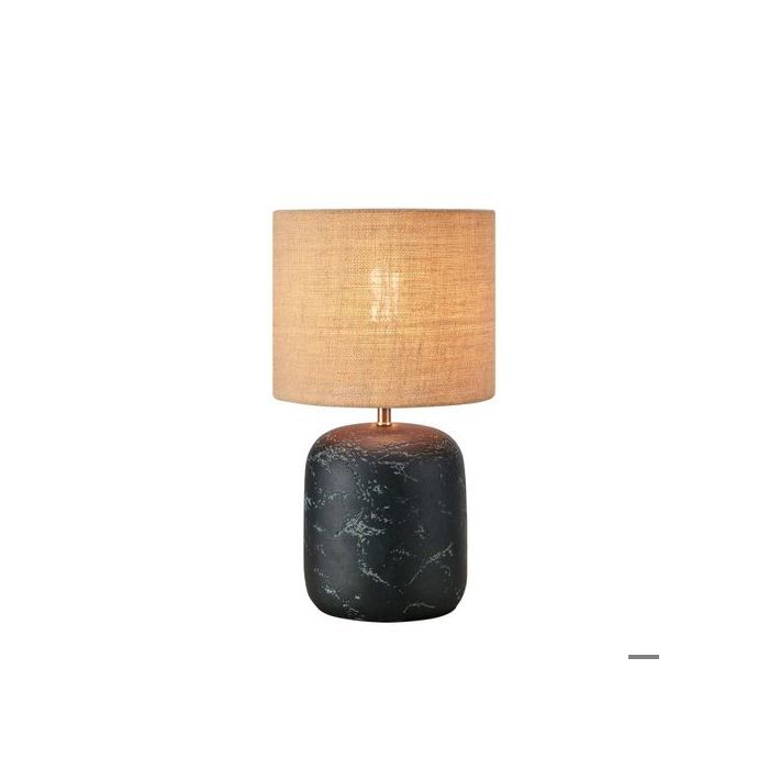 Lampe de table 40W max E27 noir/naturel - Markslöjd - Montagna