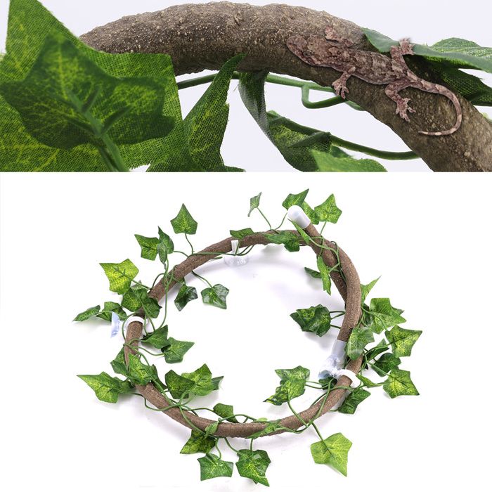 Branche descalade pour reptiles - SHIPENOPHY - 100 cm - Flexible - Non toxique - Décor naturel