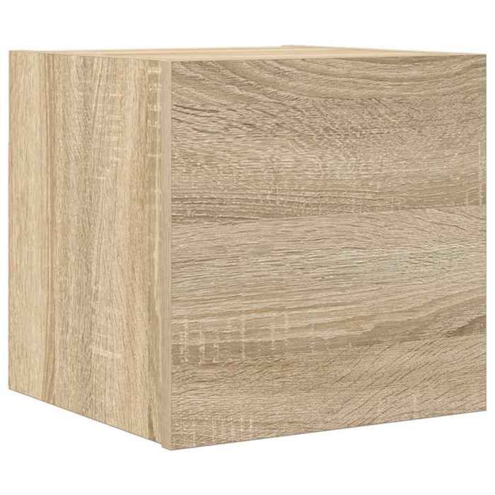Cabinet TV rustique - PARAJ - Meuble TV/HIFI - Montage mural - pour chambre/salon - Chêne sonoma 30 5x30x30cm9156198
