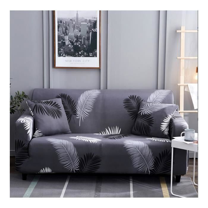 Housse de Canapé Extensible 3 Places Couverture de Canapé (190-230 CM) comme montré Housse de Canapé Extensible 3 Places Couverture de Canapé (190-230 CM) comme montré