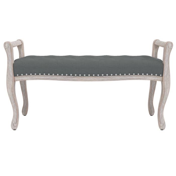 Banc Moderne/Bout de lit - JILI - 110 kg par siège - Siège/Banquette - Gris foncé 110x45x60cm Tissu 38303834380