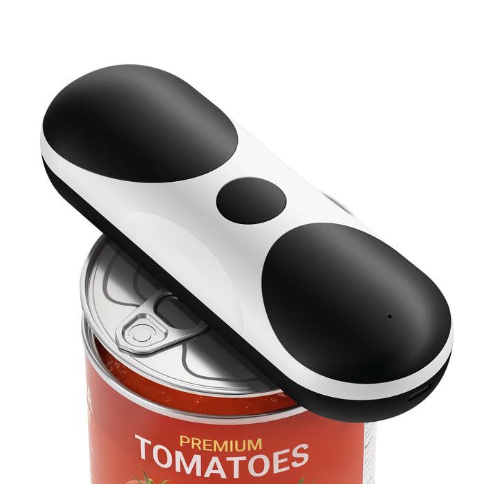 Ouvre-boîte électrique rechargeable USB-C automatique fonctionnement à une touche arrêt auto coupe sécurisée sans bords coupants