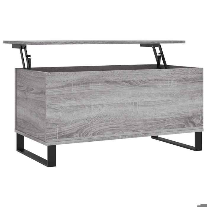 {Gris}Table basse - Table à Café - Bois dingénierie - Sonoma gris - Plateau robuste - 90 x 445 x 45 cm 913305hof26e