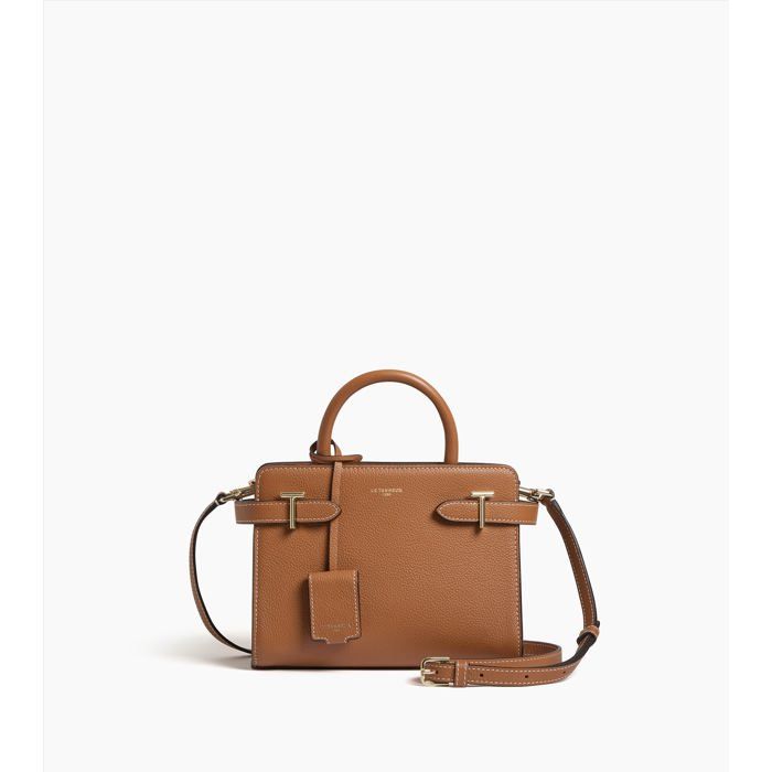 Sac cabas - LE TANNEUR - Emilie - Cuir vachette - Marron - Porté main