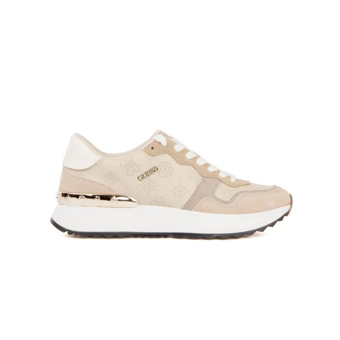 Basket Guess Femme Vinsa Beige Synthétique