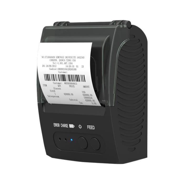 Vretti Imprimante De Reçus Thermique 80mm, POS Imprimante Ticket De Caisse, Cuisine Supermarché Avec Support De Coupe Automatique Pour Windows/Mac/Linux, Command ESC/POS,USB LAN Serial