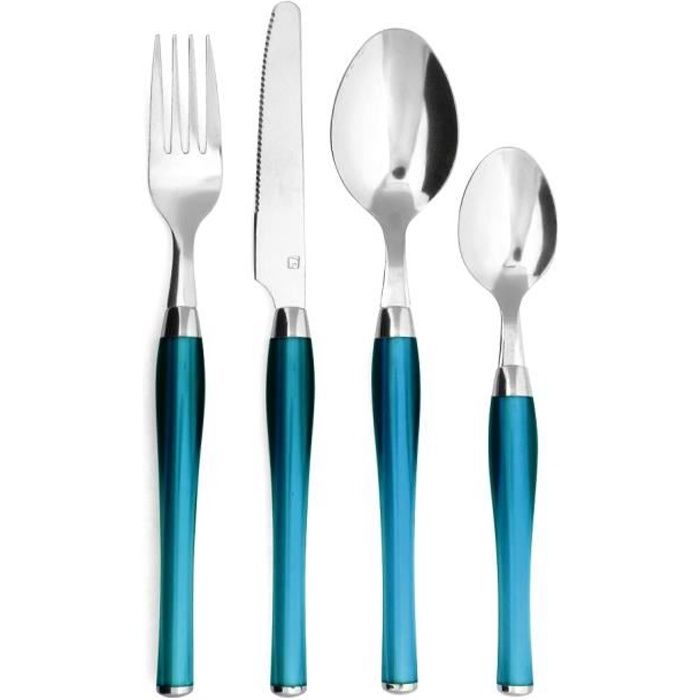 MÉNAGÈRE 24 PIÈCES BLEU PANIER PURITY AMEFA MÉNAGÈRE 24 PIÈCES BLEU PANIER PURITY AMEFA