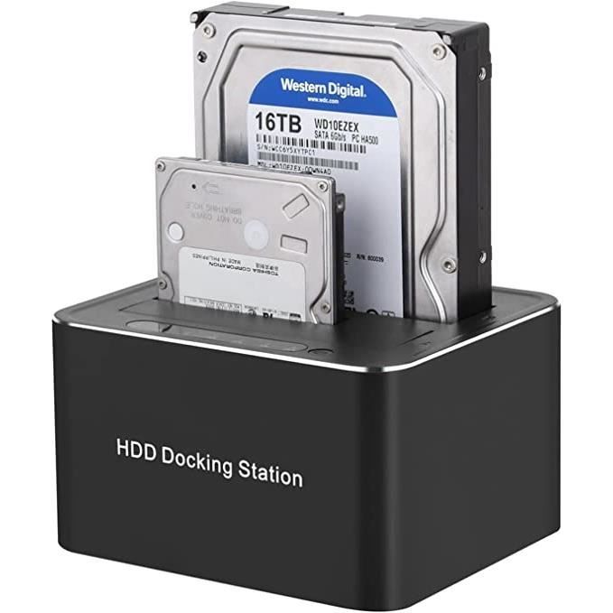 Dock Disque durs USB 3.0 pour SATA de 2,5/3,5 SSD/HDD