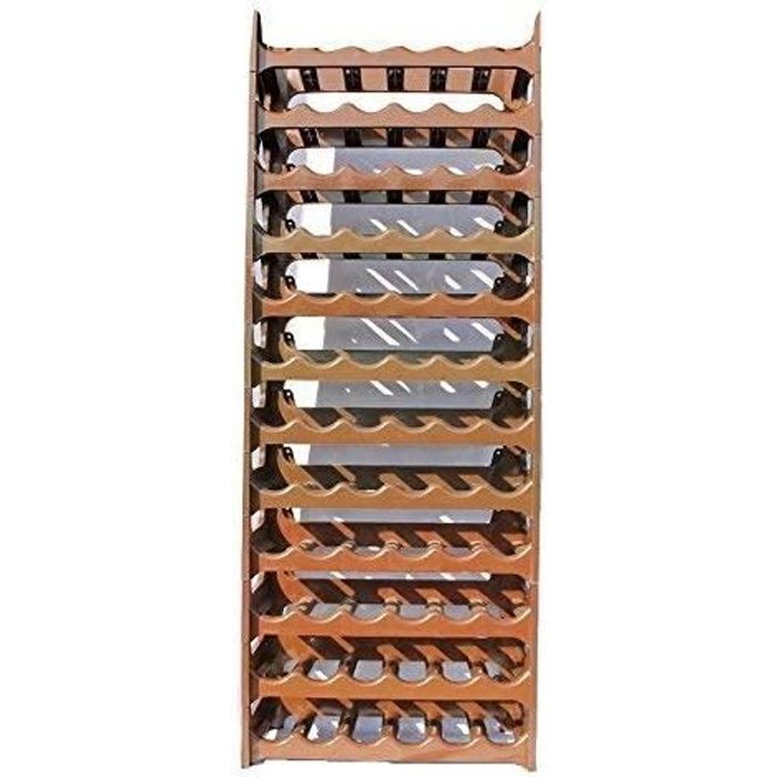Cave A Vin Modulable En Brun Etagere A Bouteille Casier A