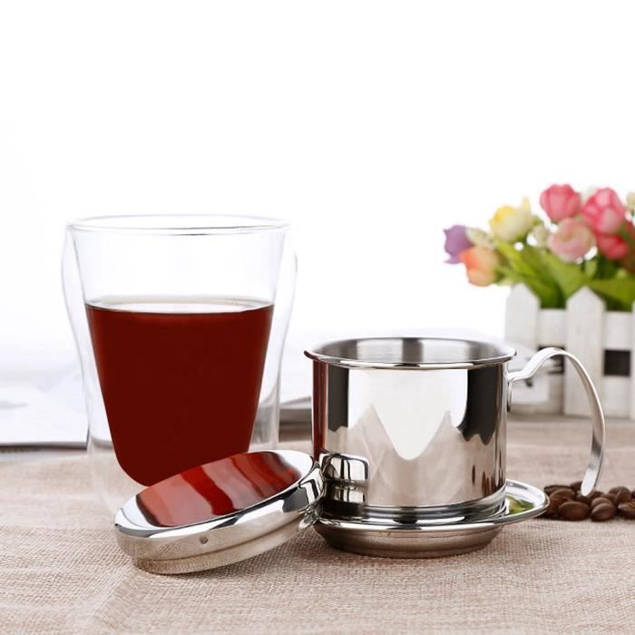 Porte-Filtre À Café Réutilisable En Acier Inoxydable 304 Verser Sur Les Cafés Dripper Mesh