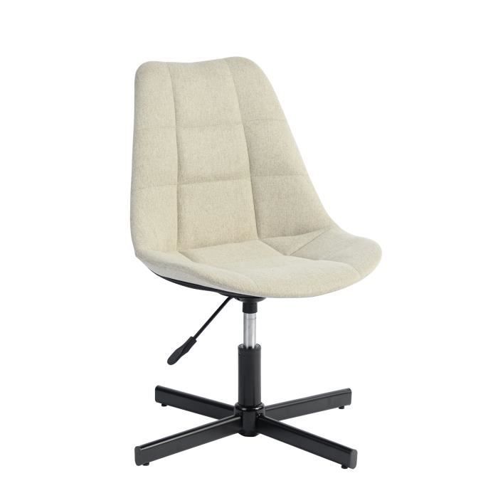 Chaise De Bureau Tissu Beige Hauteur Reglable Ergonomique Achat Vente Chaise De Bureau Tissu Soldes Sur Cdiscount Des Le 20 Janvier Cdiscount