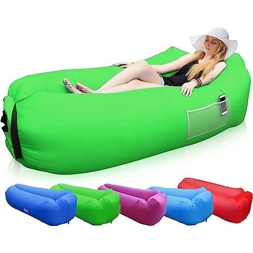 Canapé Gonflable FainFun 200x70cm — Transat De Plage Violet Adulte/enfant