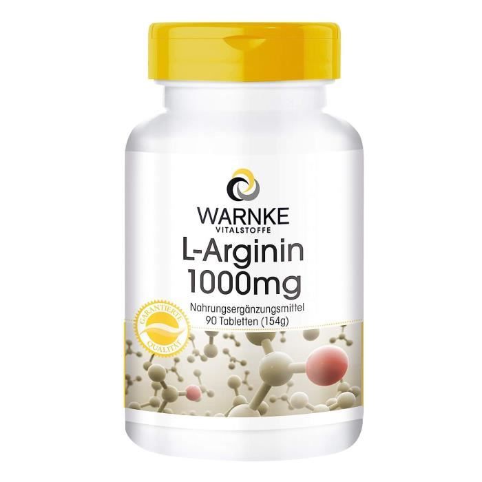 Acides Aminés - Warnke Vitalstoffe L-arginine 1000mg 90 Comprimés Substance