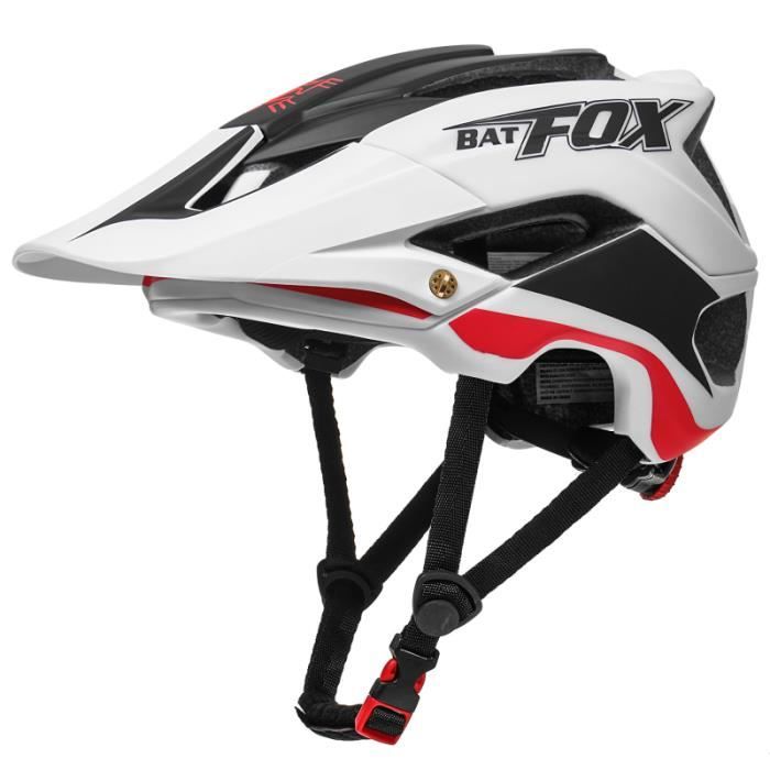 Blanc rouge L56 62CM Casque de v lo VTT pour homme