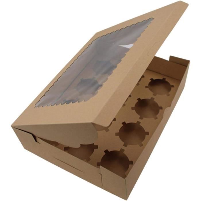 VIDETOL 10 Pièces Boîtes à Cupcakes, Cupcake Boîte pour 24 Gâteaux avec Fenêtre, Boîte à Muffins à Cupcakes, Blanc Boite Cupcakes pour Cupcakes, Muffins VIDETOL 10 Pièces Boîtes à Cupcakes, Cupcake Boîte pour 24 Gâteaux avec Fenêtre, Boîte à Muffins à Cupcakes, Blanc Boite Cupcakes pour Cupcakes, Muffins