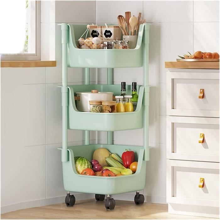 Bibliothèque Enfant Mobile 6 Niveaux - Rangement Livres Et Jouets - 79x75x30 Cm - Bois Naturel