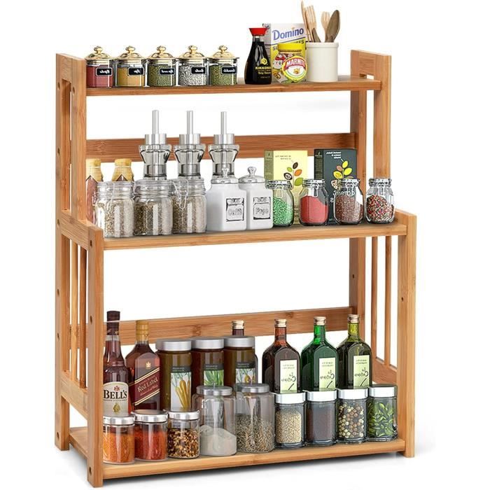 Rangement epice placard - Bambou 3 niveaux