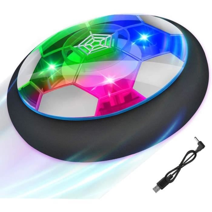 Ballon de Foot Rechargeable Air Power Football Jouet Enfants Garçons Filles Hover Soccer Ball avec LED Lumière Jeux de Foot