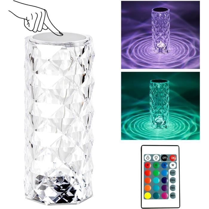 FIALAME Lampe de table en cristal – Intensité variable 3 couleurs FIALAME Lampe de table en cristal – Intensité variable 3 couleurs