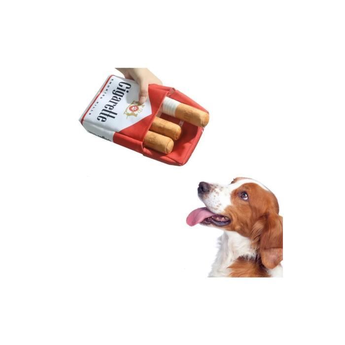 Jouet interactif pour chien en forme de cigarettes, jouets interactifs pour chien, jouets en peluche pour chiens petite et moyenne