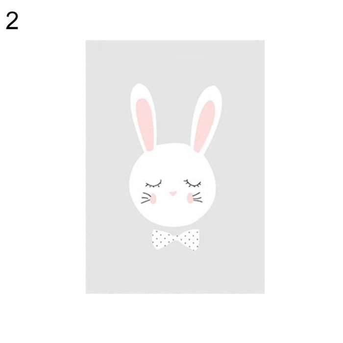 Dessin Animé Lapin étoile Peinture Affiche Mur Image Salle Des Enfants Maternelle Décor 2 20 30