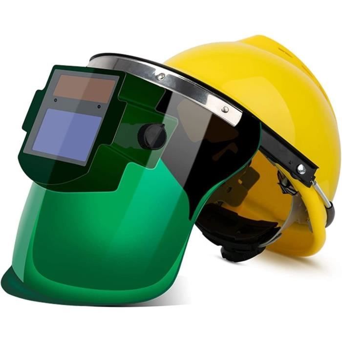 Casque De Soudage Automatique à Assombrissement Solaire - Écran Large 92x42mm, Réglable, Pour Soudage électrique, TIG, MIG - Protection UV