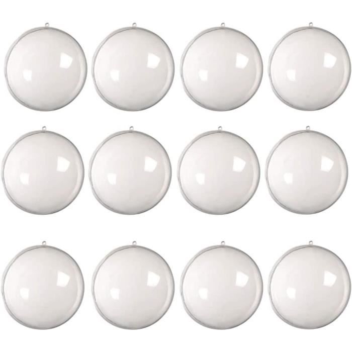 Lot de 12 Boules de Noël en Plastique,12 Stück,12 cm[1121] Cdiscount