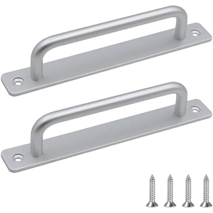 Poignée de meuble - Non spécifié - Lot de 2 - Alliage daluminium - Argent - 212x25x36mm