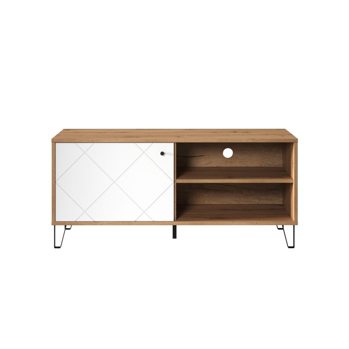 CHB Collection Meuble TV Naturel/Blanc 123 / 56 / 40 CHB Collection Meuble TV Naturel/Blanc 123 / 56 / 40