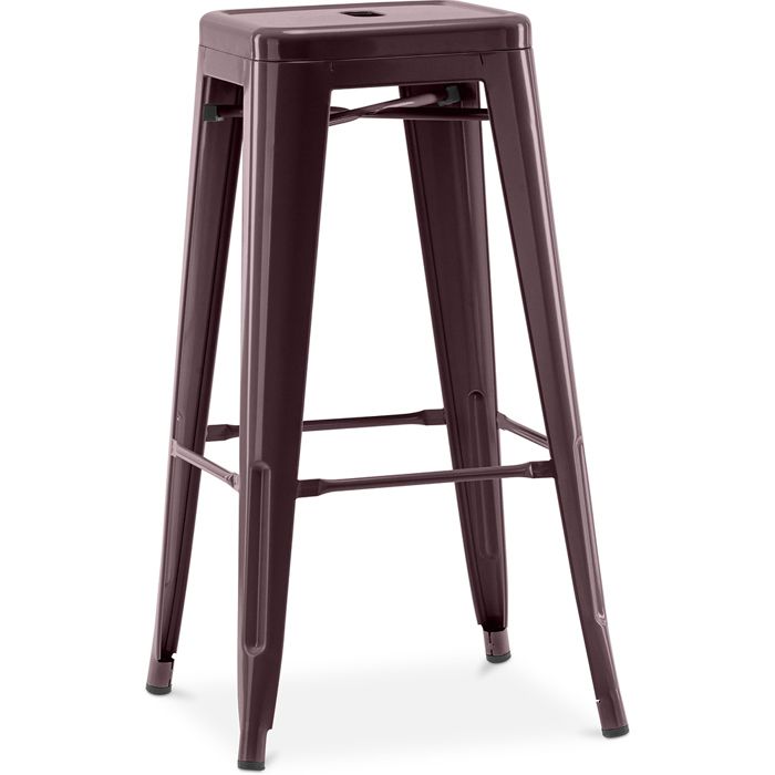 Tabouret de bar – industriel – Acier – 76 cm – Metalix Bronze