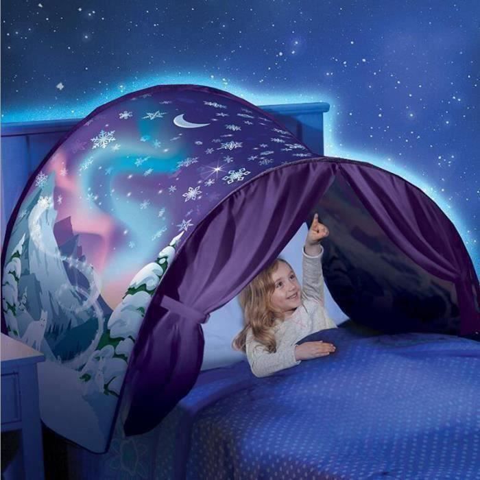 Tente de Rêve Tente de Lit Exploration de l'espace Pliable Jouer Tentes Intérieure Fille Garçon Fantasy House Cadeaux de Noël Fête - Maison