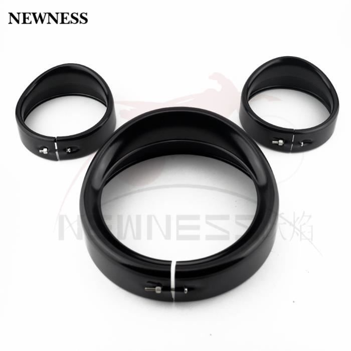 Paire De Feux De Croisement LED 4,5 Pouces Pour Harley - Halo, Anti-brouillard, Noir, 6500K, 30W, IP68