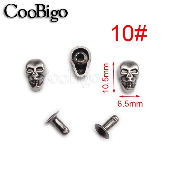 Kit 176 Clous Punk Alliage Cônes + Outils – Style Gothique Rock Pour Vêtements & Chaussures