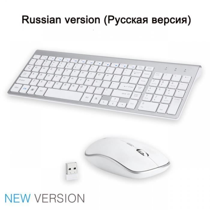 Clavier Sans Fil Hébreu - Compatible PC/ordinateur Portable - Portée 10 M - Design Mince Et Silencieux - Yardenfun