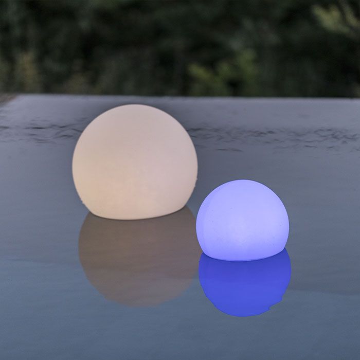 Boule lumineuse flottante - LUMISKY - BOBBY C40 - LED multicolore dimmable - Télécommande - Recharge induction - Ø40 cm